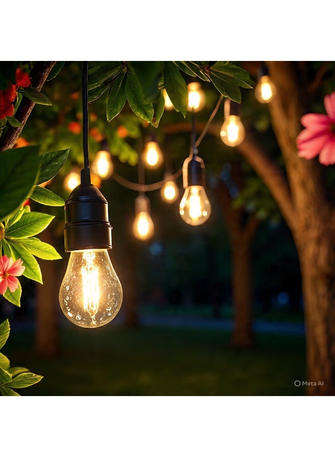 مصباح LED دائري بخيوط قابلة للتعتيم بقدرة 4 واط، قاعدة E27، ضوء أبيض دافئ 2700 كلفن، سطوع 480 لومن – شركة ألمانية - Image 3